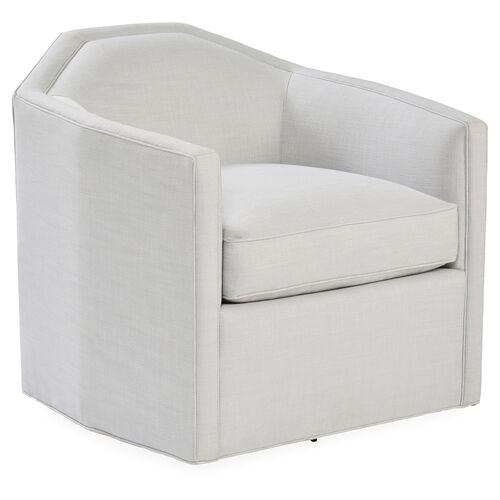 Speakeasy Swivel Club Chair, Light Gray~P77372187