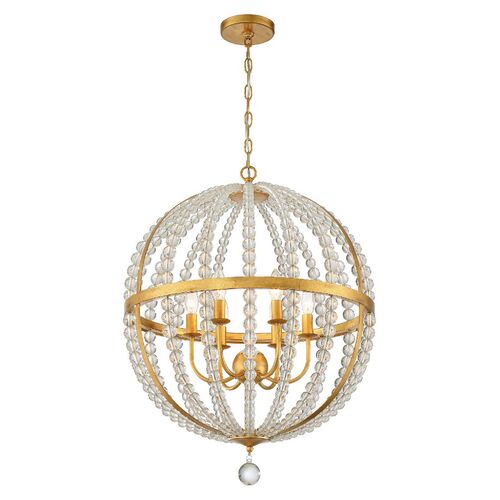 Roxy Chandelier, Antiqued Gold~P77585703