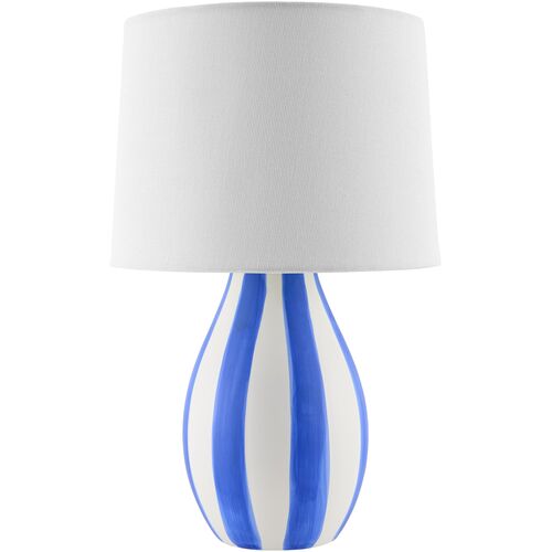 Mireya Ceramic Striped Table Lamp