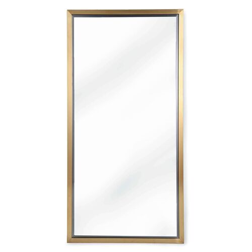 Rectangle Wall Mirror, Brass~P77294152