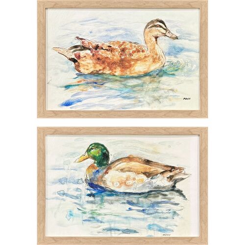 S/2 Mallard Framed Paintings S/2 Mallard Framed Paintings