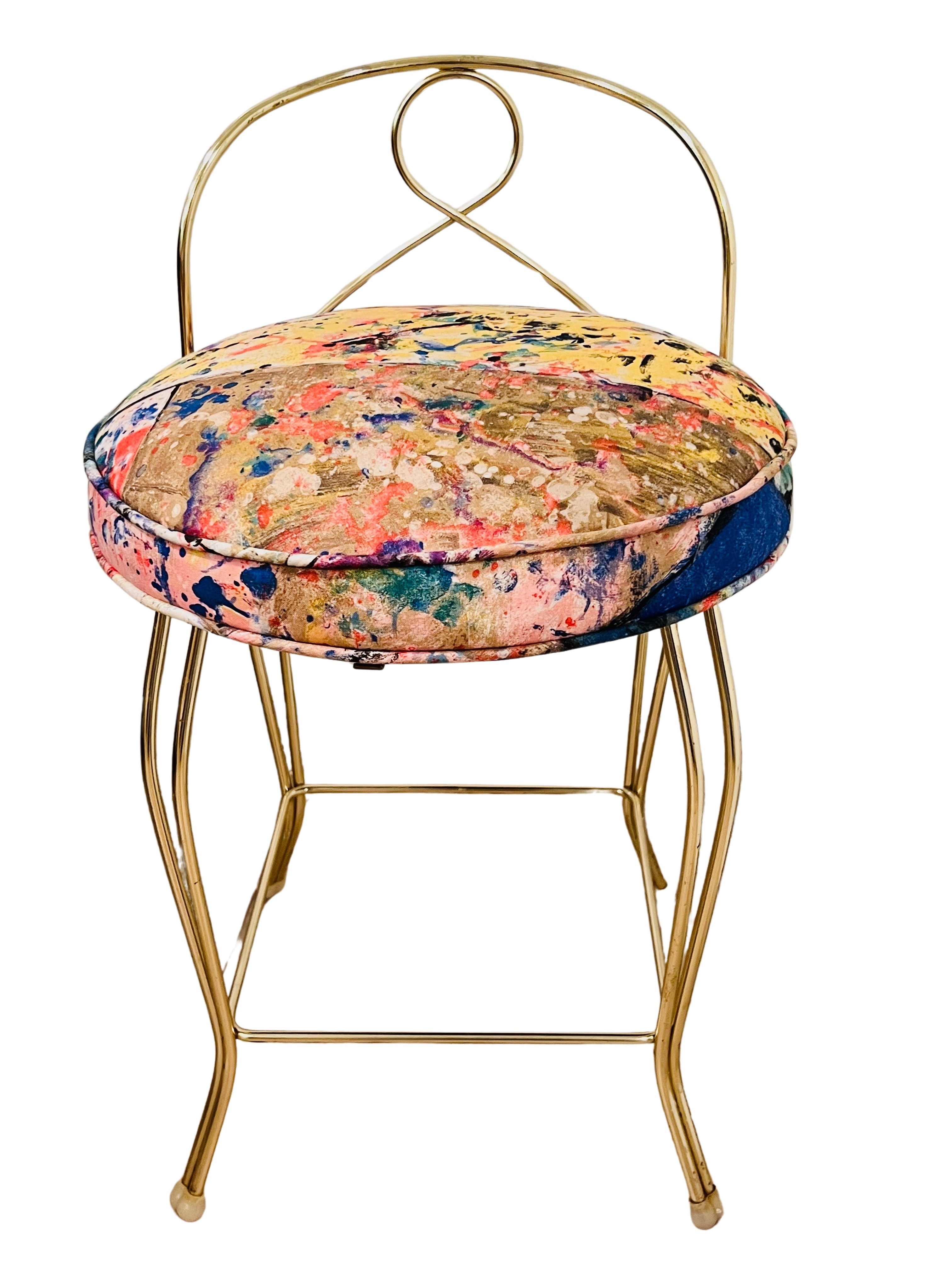 Brass Vanity Stool~P77696122