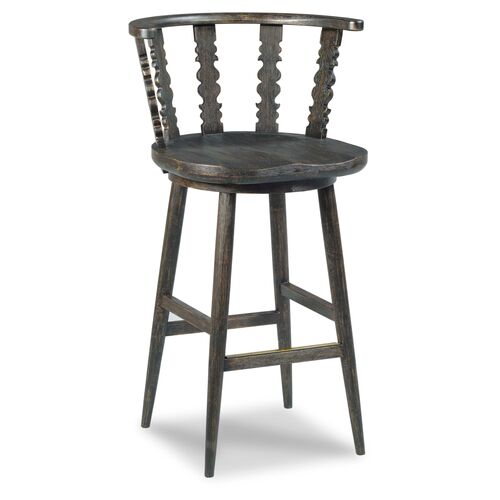 Fable Counter Stool, Worn Black~P77598512
