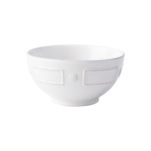  Berry & Thread French Panel Cereal/Ice Cream Bowl, Whitewash