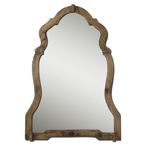 Ansel Wall Mirror, Walnut~P76737341