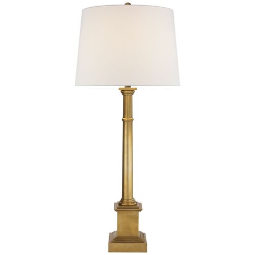 Josephine Table Lamp, Hand Rubbed Antique Brass