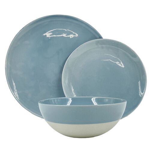 Shell Bisque 3 Piece Place Setting