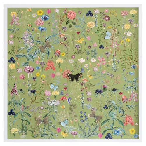 Dawn Wolfe, Dimensional Flower Pattern: Green~P77368490
