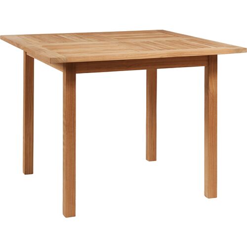 Walter 40" Teak Outdoor Dining Table, Natural~P77649421
