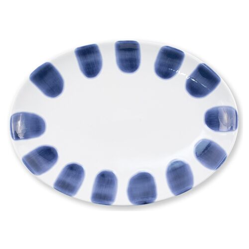 Santorini Oval Platter, Blue/White~P67605828