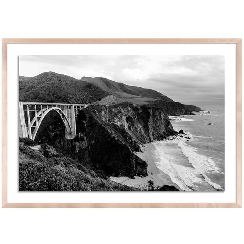 Big Sur Black and White - Big Sur, California by Carly Tabak~P111121487