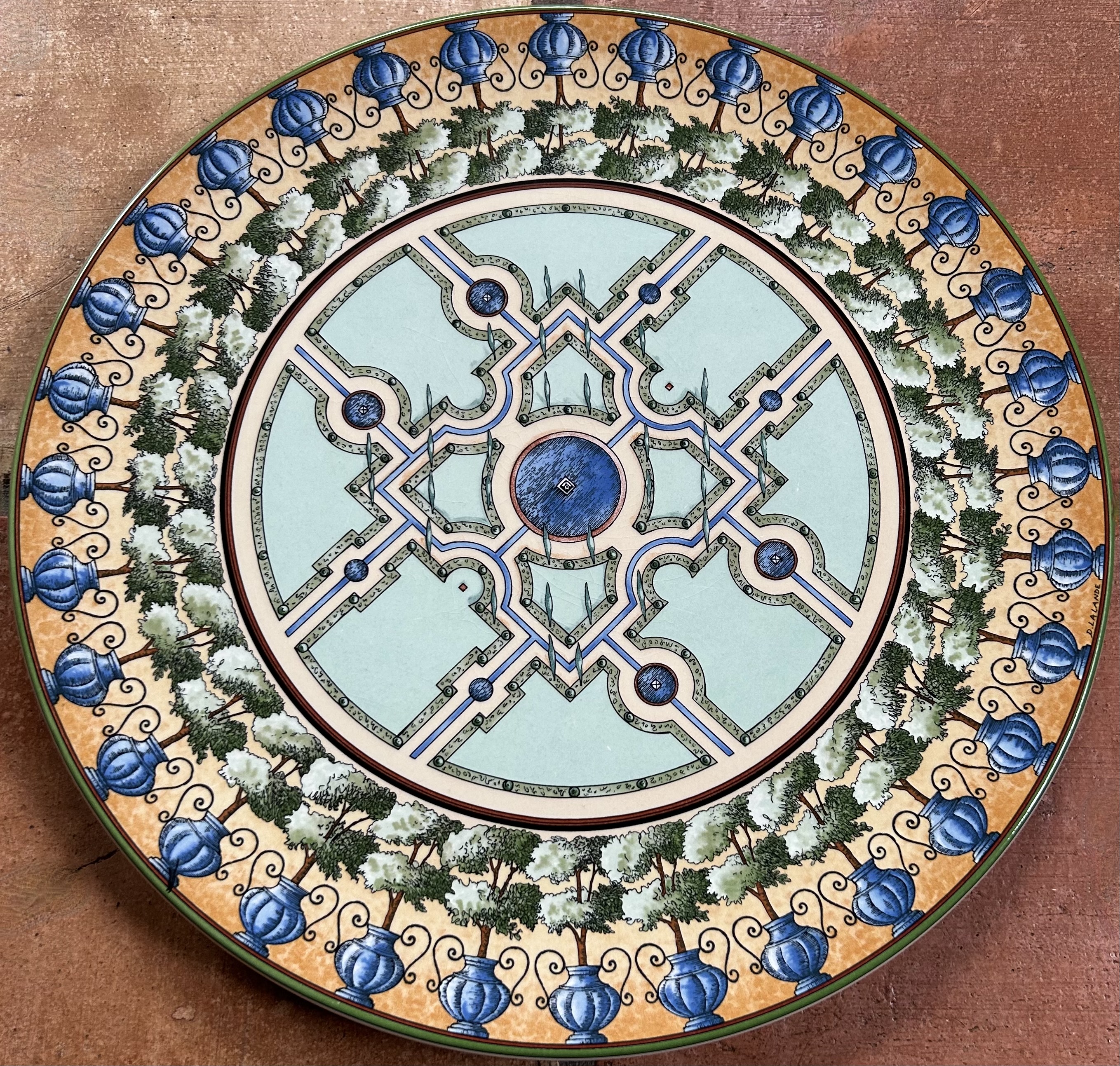 Gien French Cake Serving Plate Platter Gien French Cake Serving Plate Platter~P77758961