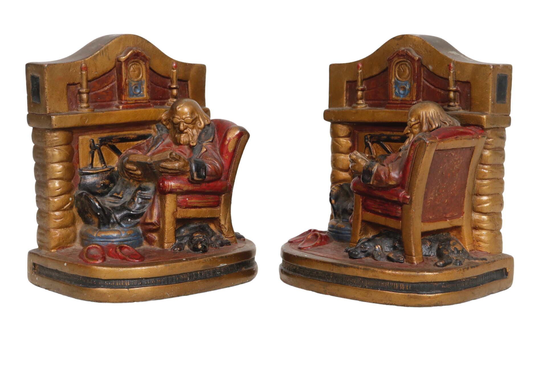 "Grand Dad" Bronze Bookends - a Pair~P77661688