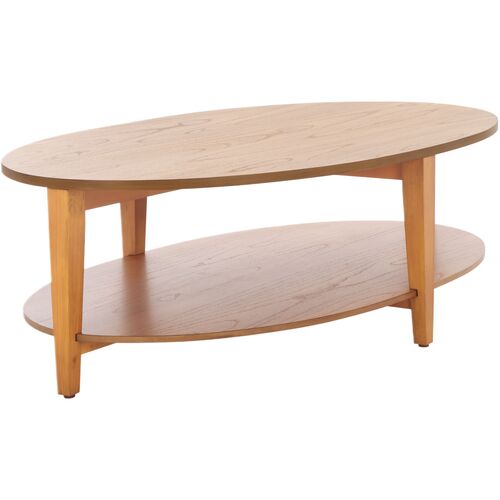 Elnara Oval Wood Coffee Table
