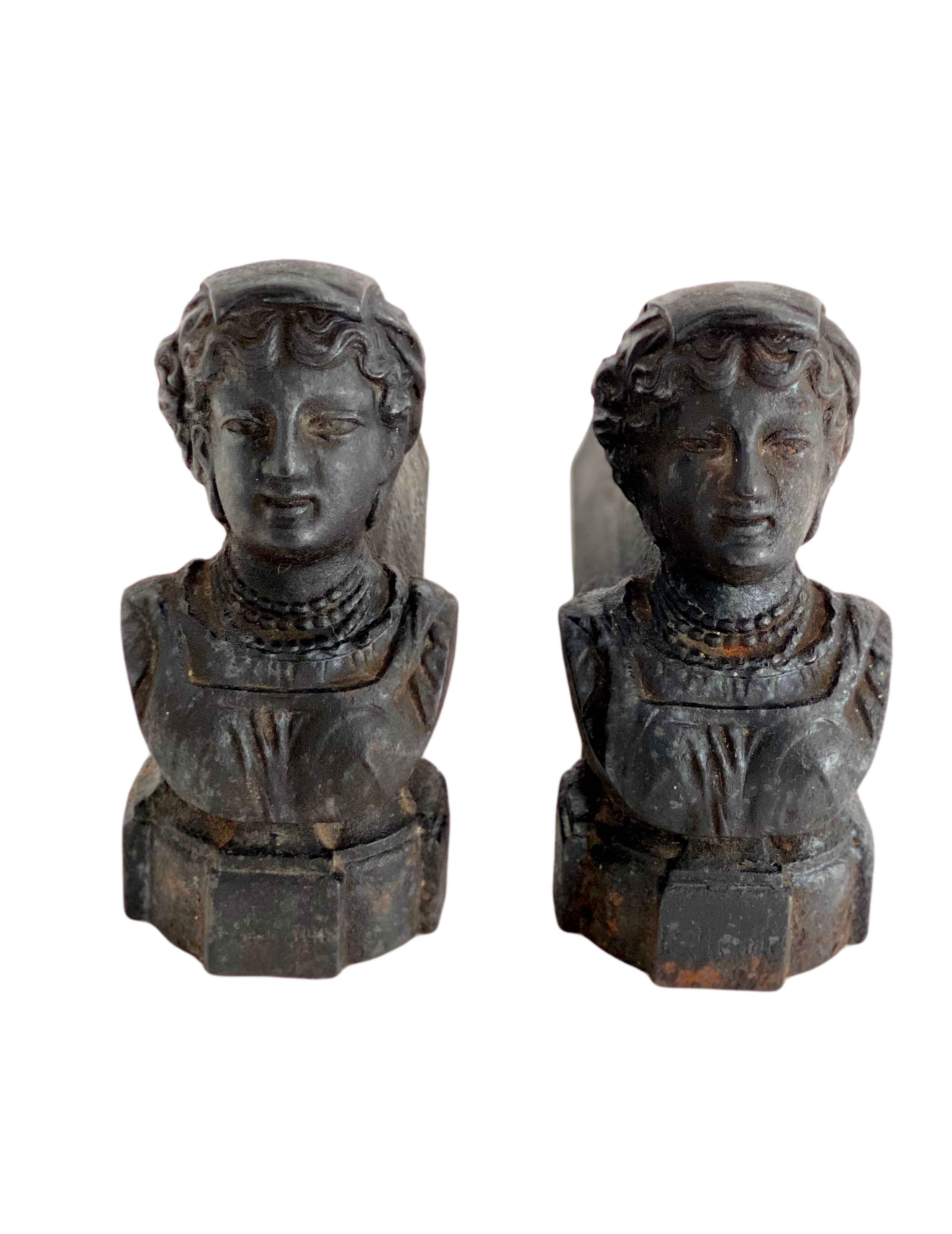 19th C. French Lady Andirons/Pair~P77645231