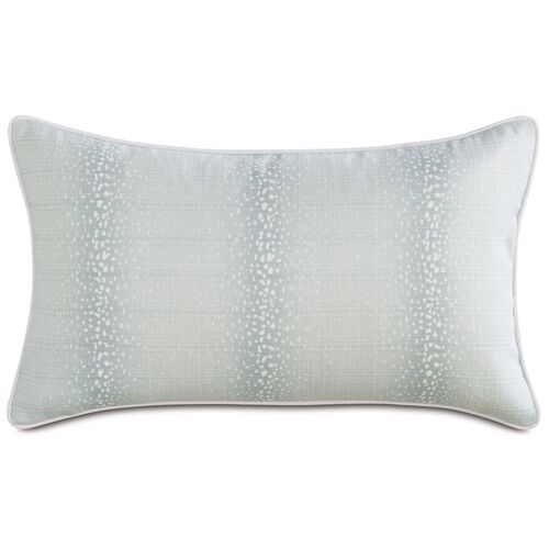 Evie 13x22 Outdoor Lumbar Pillow, Light Blue/White~P77578701