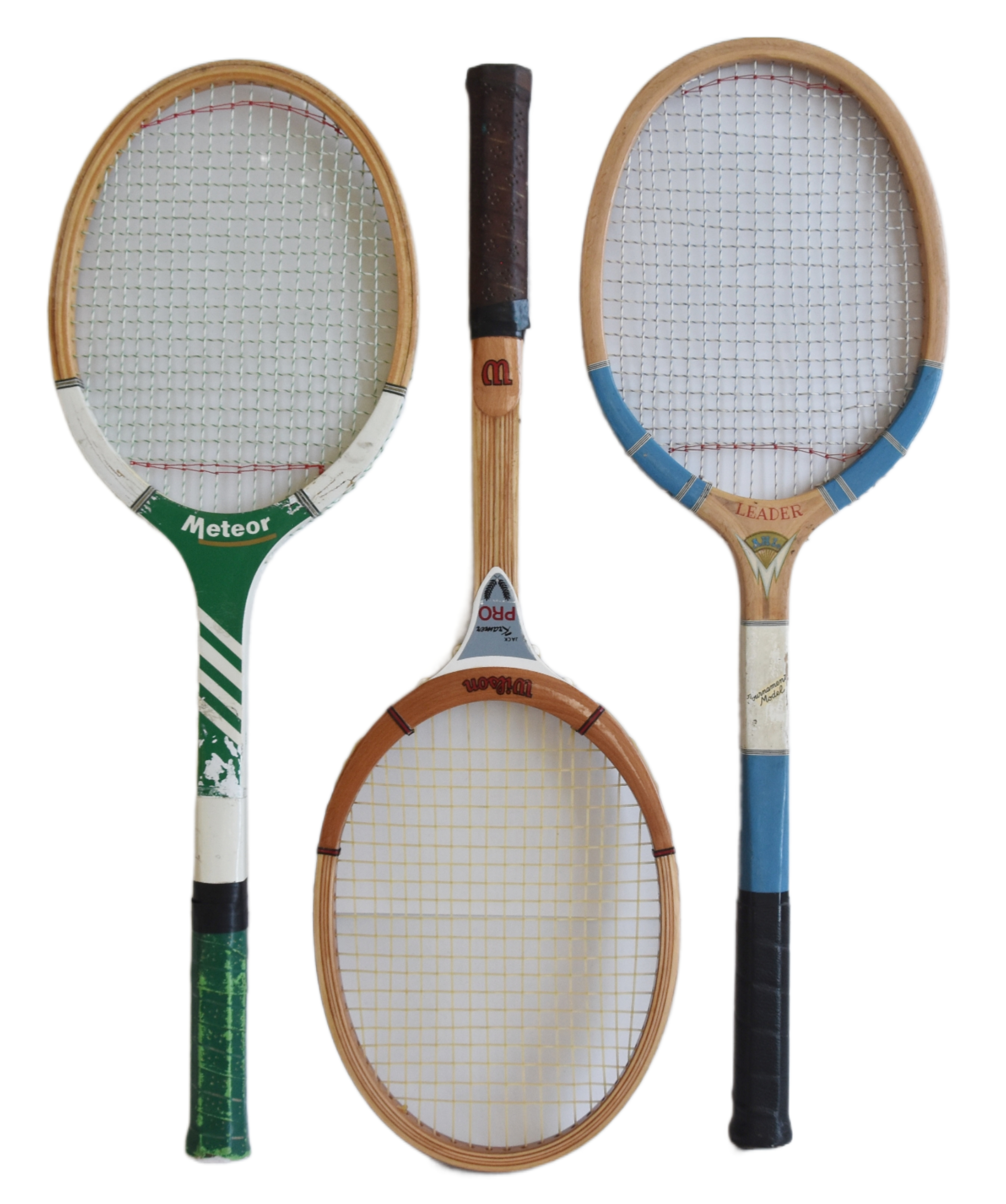 Vintage Decorative Tennis Racquets, S/3~P77672456
