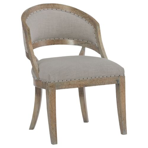 Boheme Garnier Barrel Back Chair, Gray