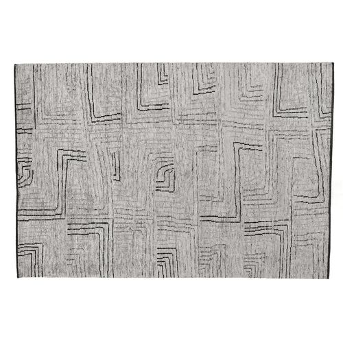 Inza Hand-Knotted Rug, Ivory