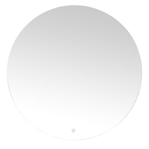Neraiah 36" Round LED Wall Mirror, Silver