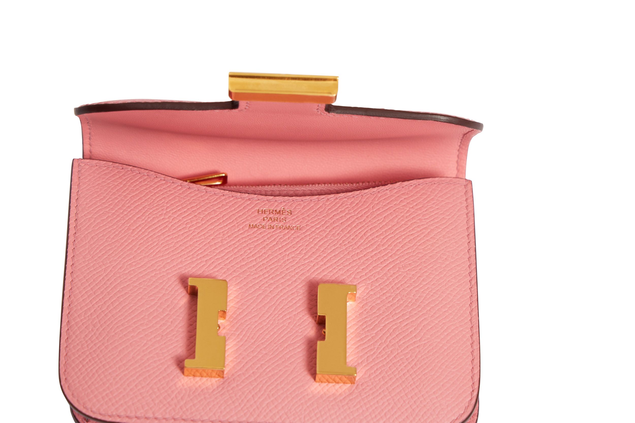 Hermes Constance Pink Pochette/Belt