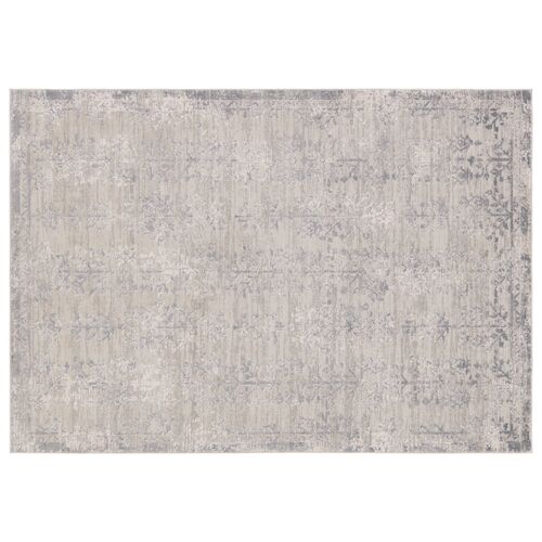  Fortier Floral Silver/Slate Area Rug (5'3"X7'6")