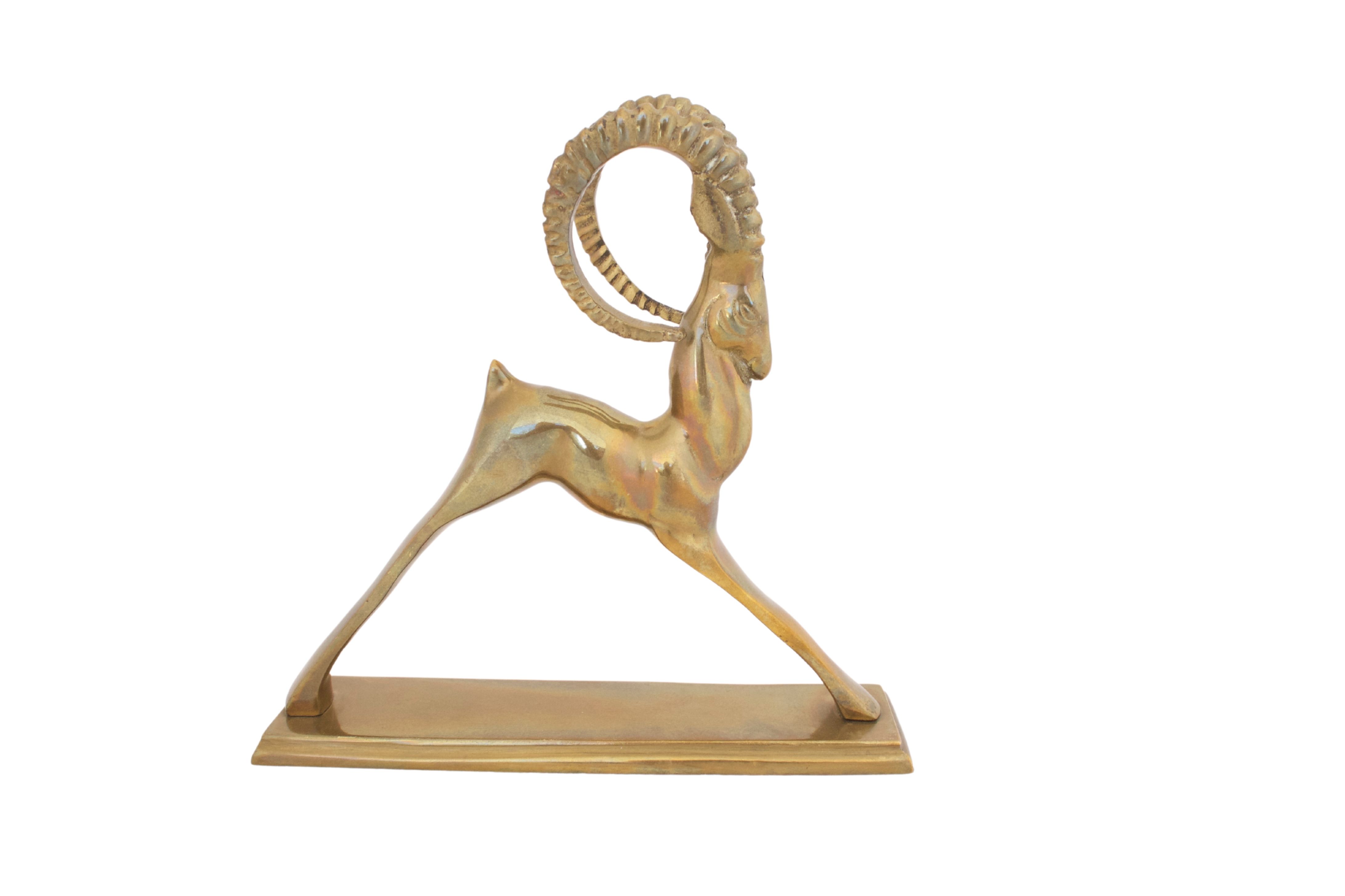 Mid-Century Brass Gazelle~P77629692