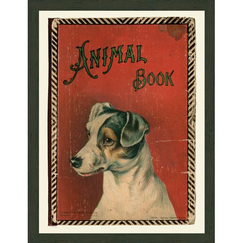 Animal Book Art Print, 18" x 13.5"