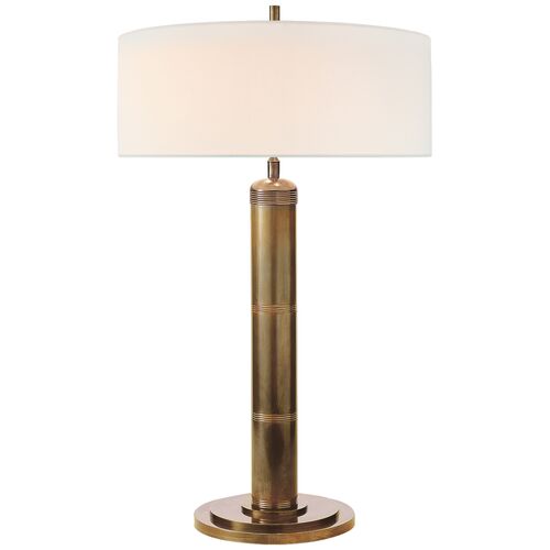 Longacre Table Lamp, Antiqued Brass~P77540400