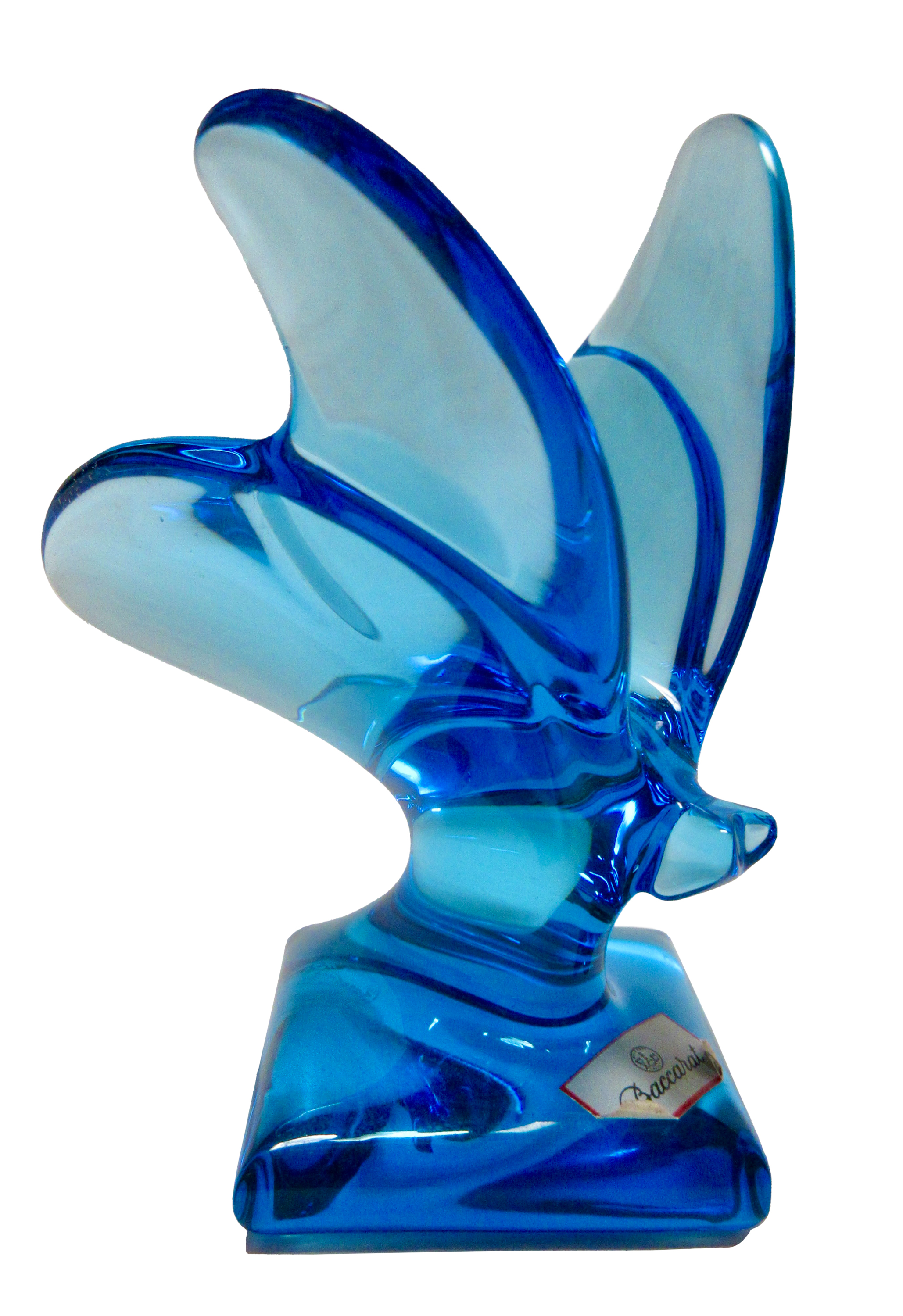 Baccarat Sea Blue Crystal Butterfly~P77658493