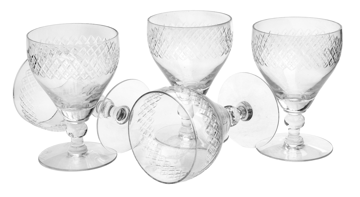 Cut Crystal Water Glasses set/11 ~P77720965