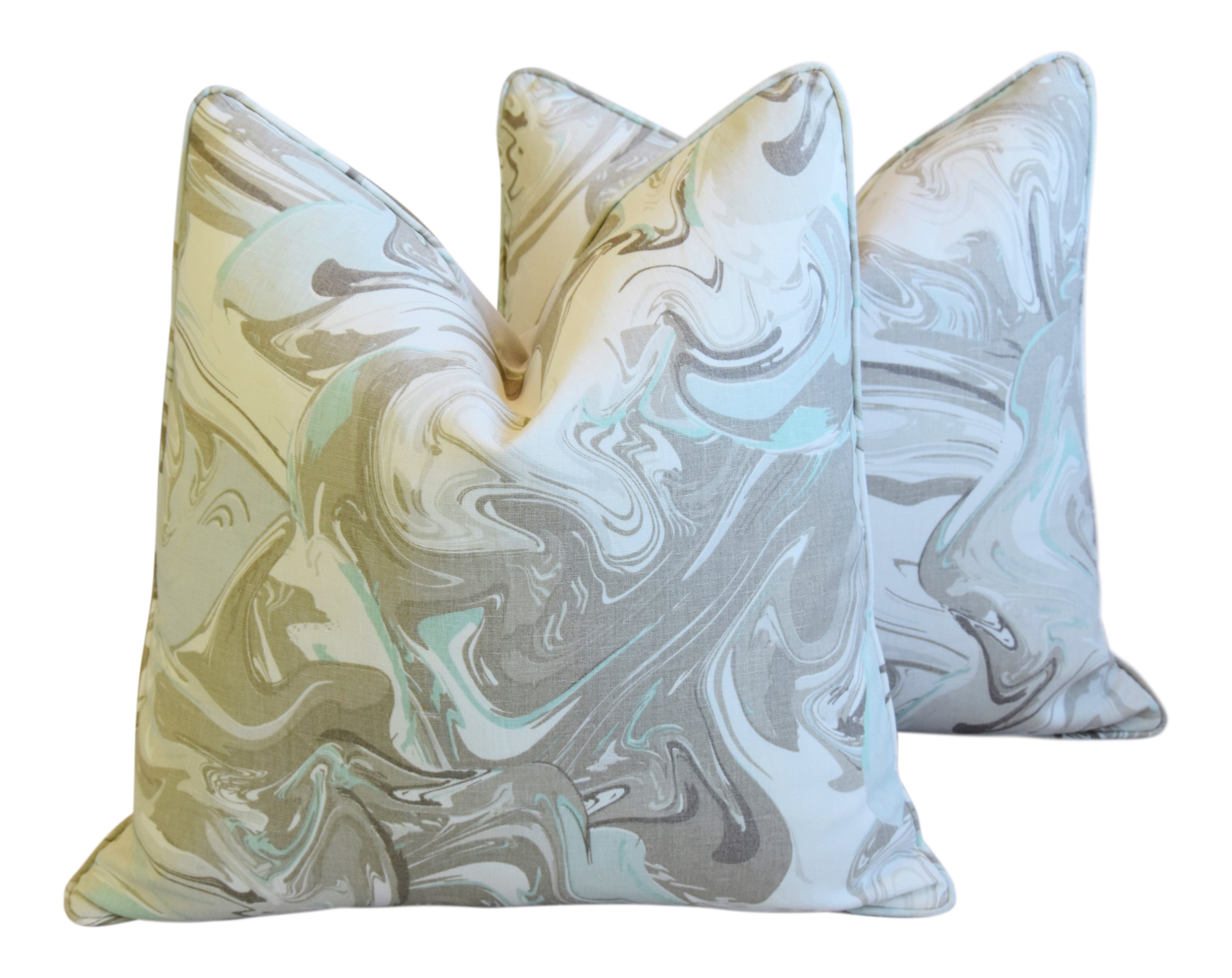 Designer Kate Spade Marble Pillows, S/2~P77667071