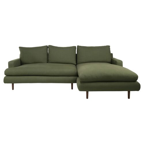 Somerset Performance Right Facing Sectional, Olive Green~P77651005