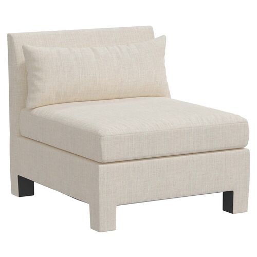 Bryn Linen Upholstered Slipper Chair~P77649247