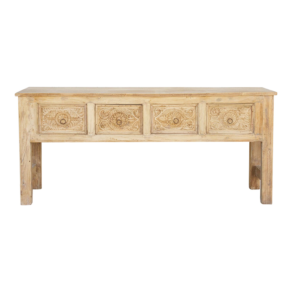 Bleached Teak French Colonial Console~P77677984
