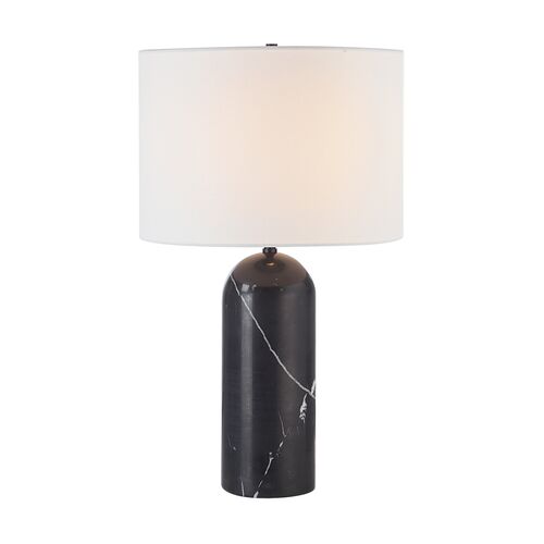 Icarus Marble Table Lamp, Matte Black