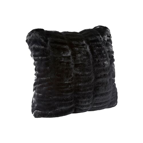 Blair Faux Fur Pillow, Onyx~P77600310