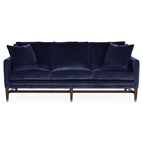 Light Blue Velvet Couch