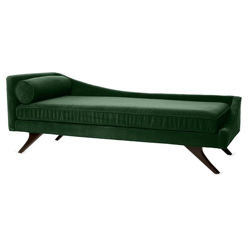 Sansa Right-Arm Chaise, Emerald Velvet~P77433545
