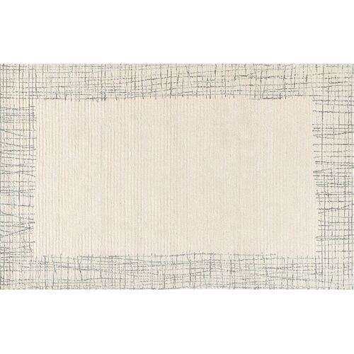 Ramsey Hand Tufted Wool Rug, Ivory