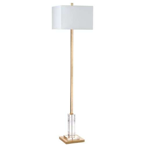 Filkin Floor Lamp, Gold/Clear~P61114951
