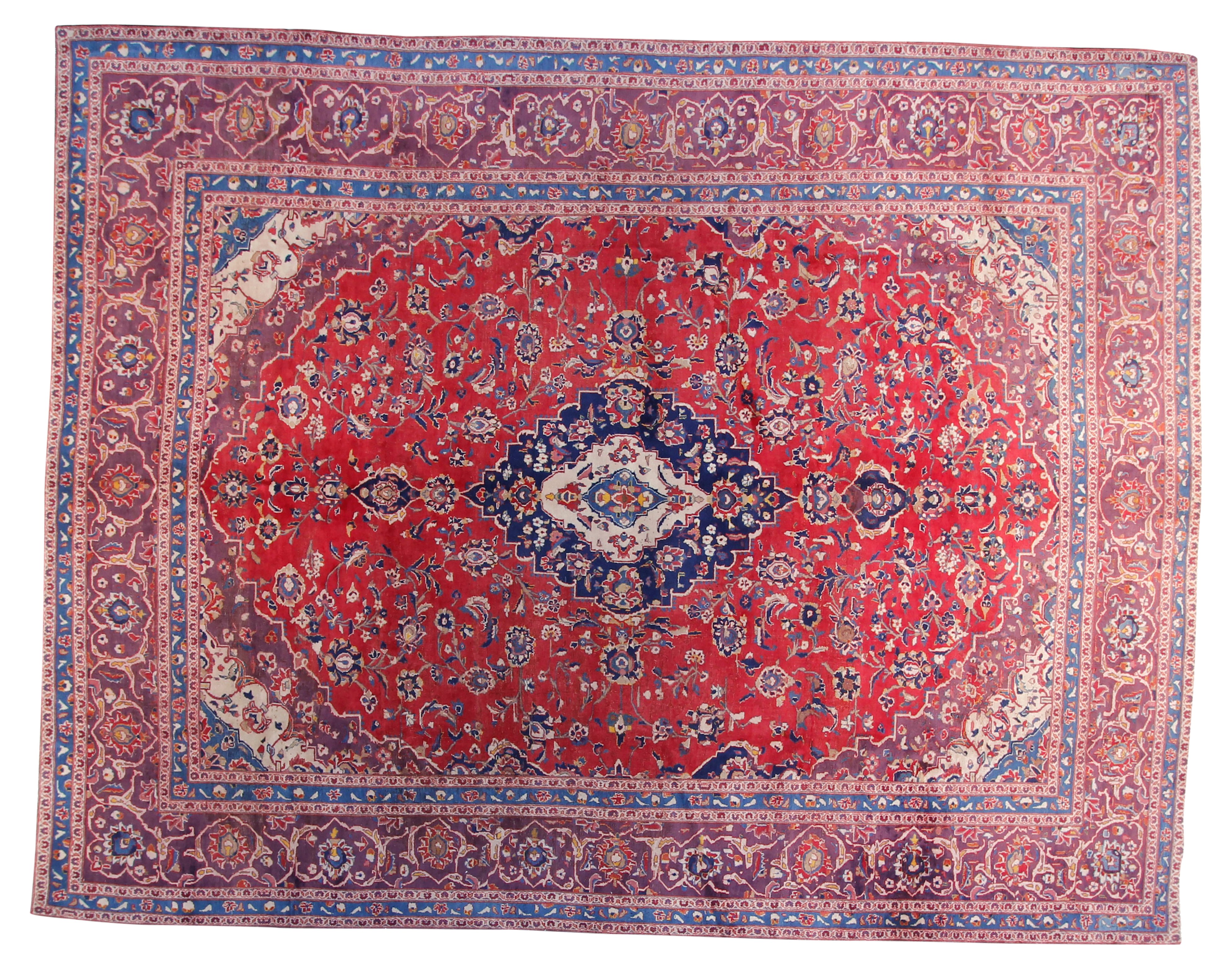 9'6" x 12'3" Vintage Persian Rug~P77560454