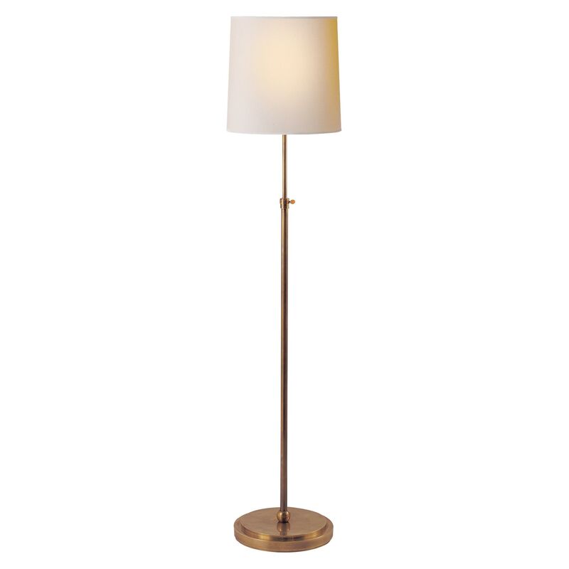 Bryant Floor Lamp, Brass