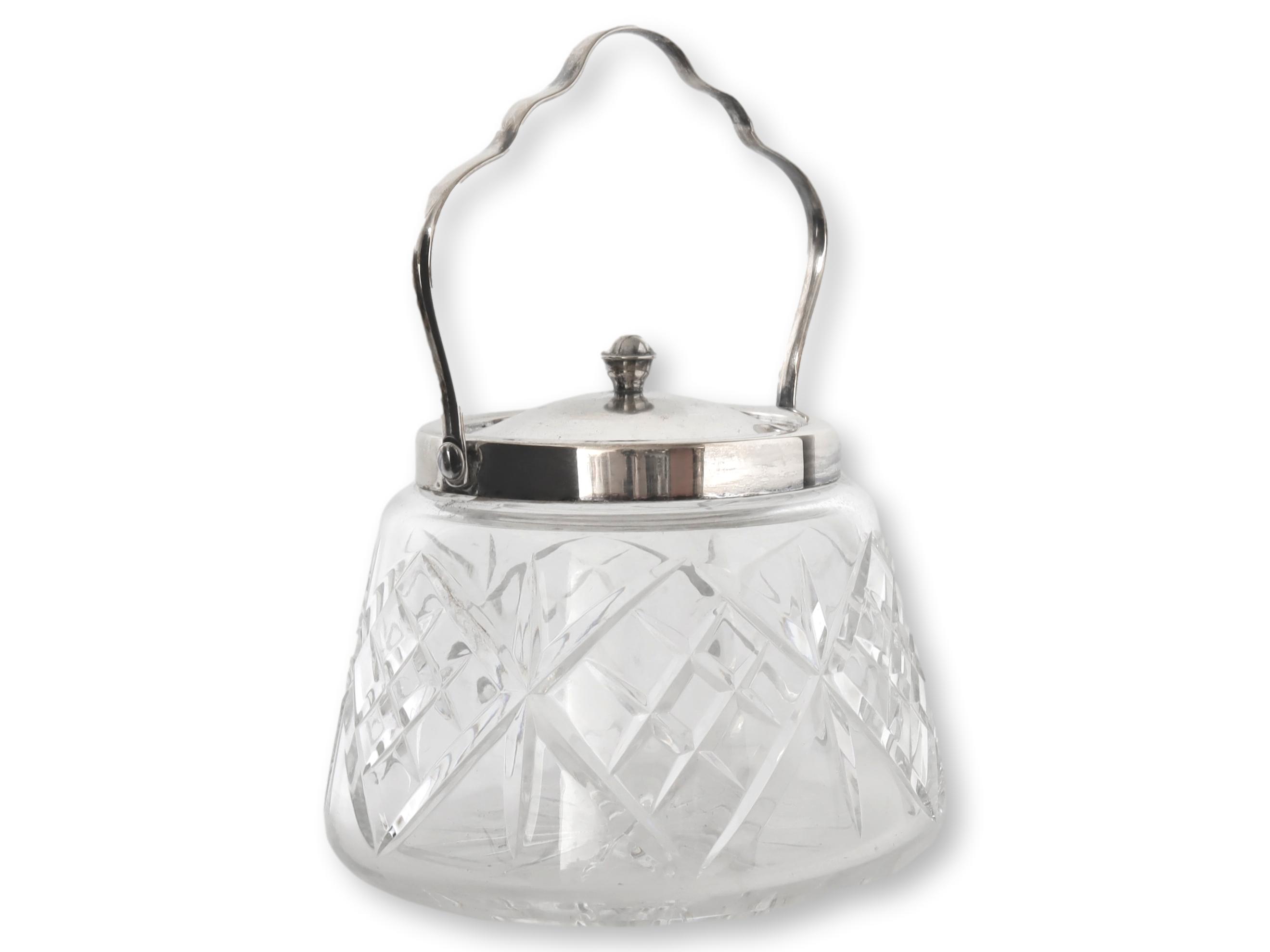 Cut Crystal & Silver-Plate Ice Bucket~P77666223