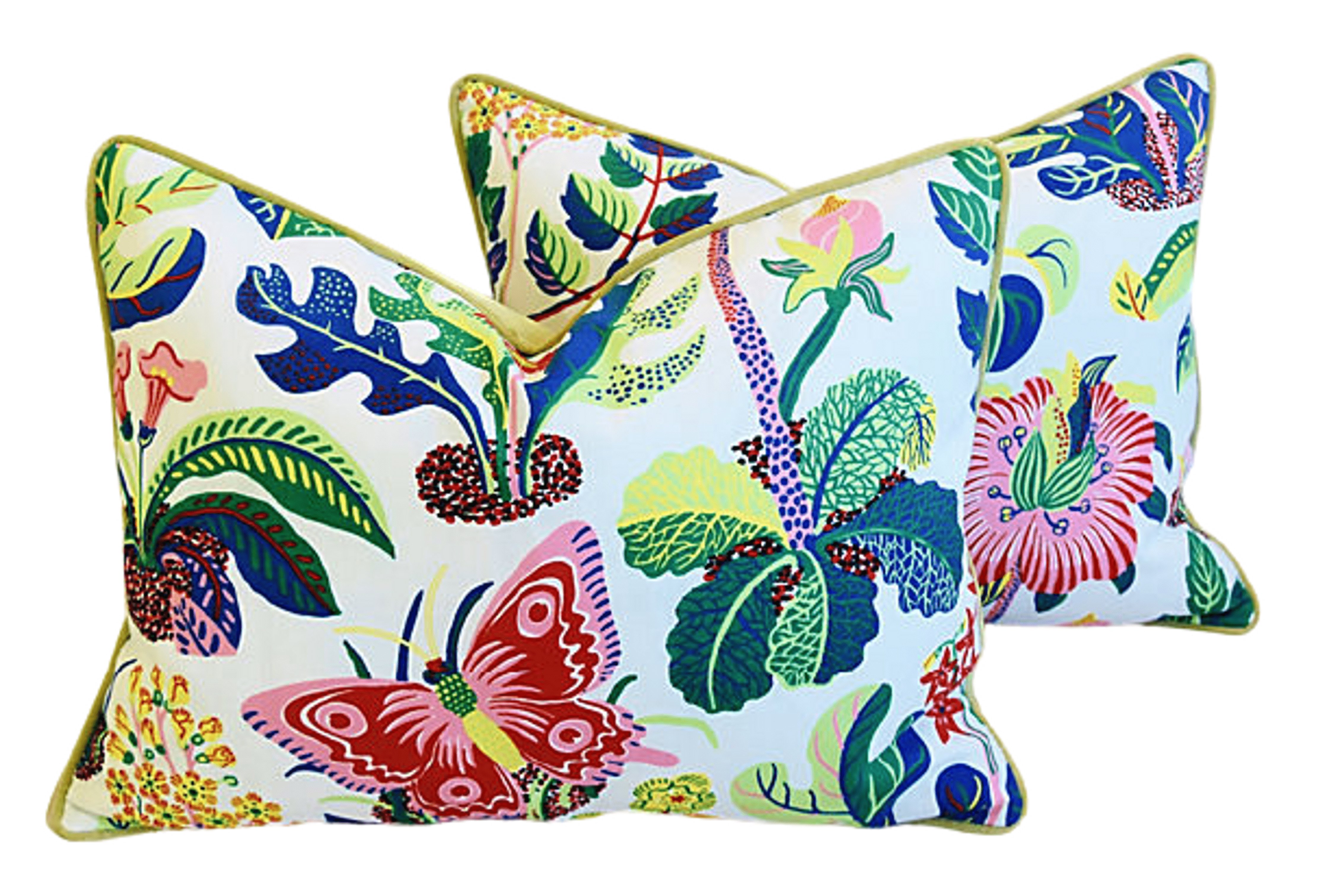 Schumacher Exotic Butterfly Pillows, Pr Schumacher Exotic Butterfly Pillows, Pr~P77591351