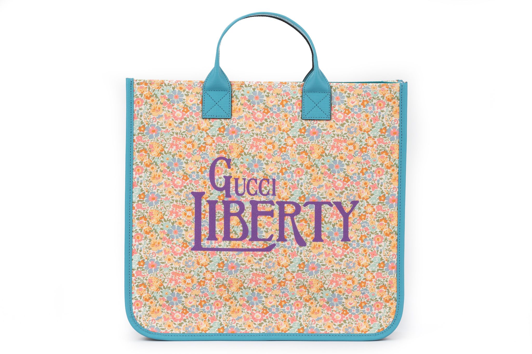 Gucci New Liberty Celeste Flowers Tote~P77670650