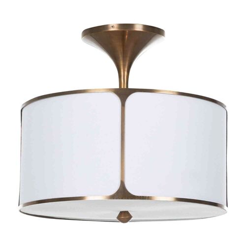 Dove Acrylic Semi-Flush Mount, Bronze