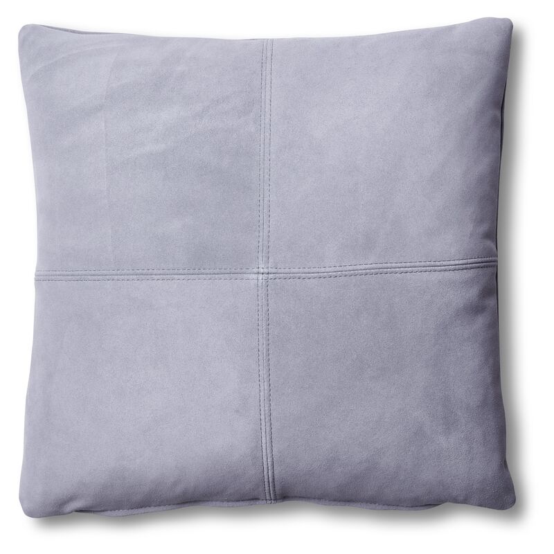 Ava Pillow, Slate Suede