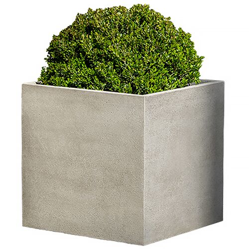 Cube Planter, Greystone