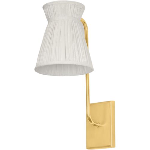 Hollywood Wall Sconce, Aged Brass Hollywood Wall Sconce, Aged Brass